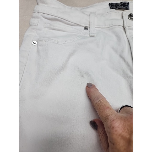 Abercrombie fitch White High Rise Super Skinny Jeans‎ Womans 31/12L - Picture 7 of 7